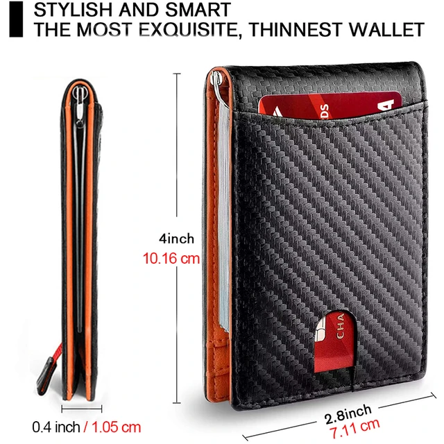 Slim Credit Card Wallet Front Pocket Wallet For Men - Gifts For Men