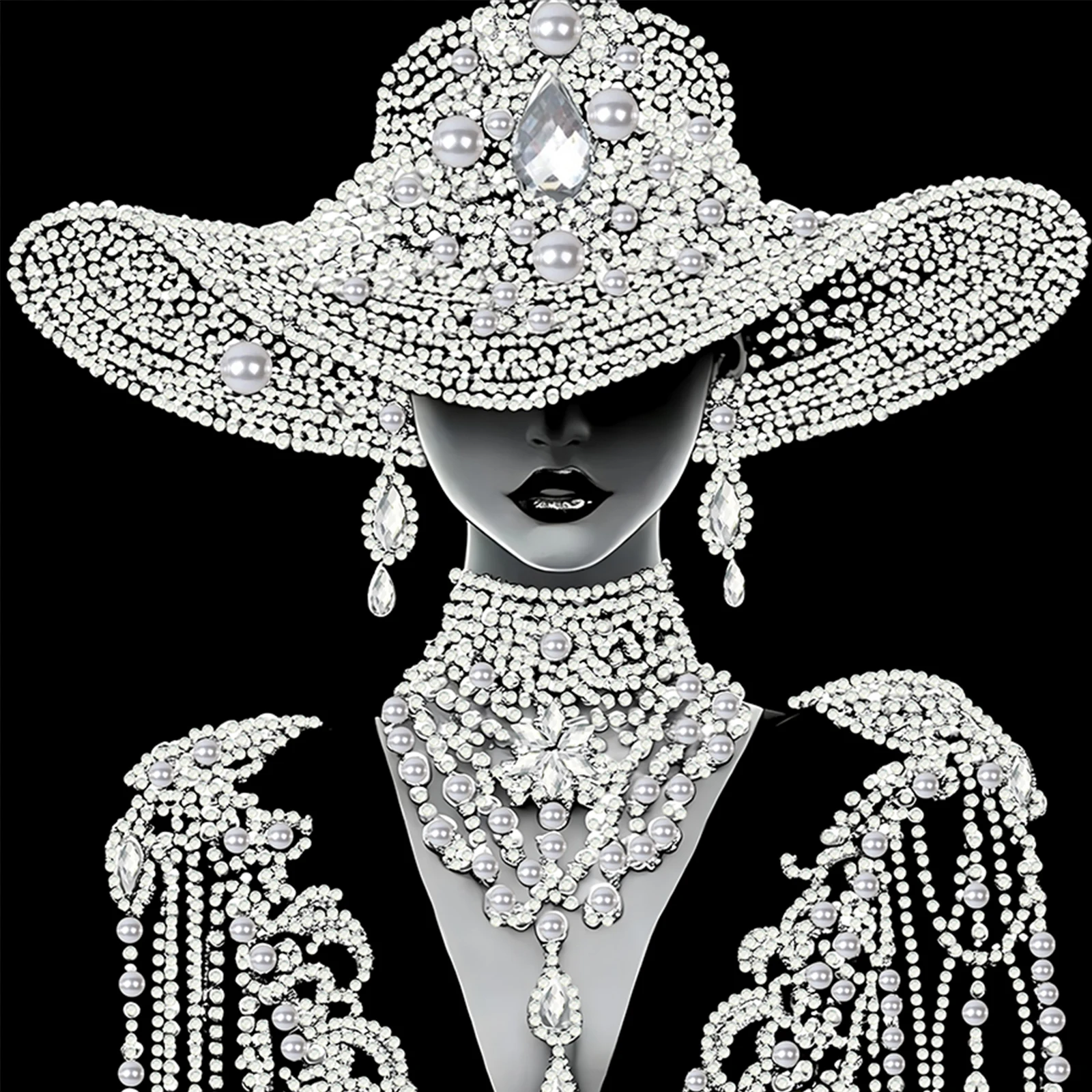 Beauty Special Shaped 5D DIY Partial Drill Diamond Painting Kits for Adults Home Decor Diamond Dots Paintings 11.81 X11.81inch - 2