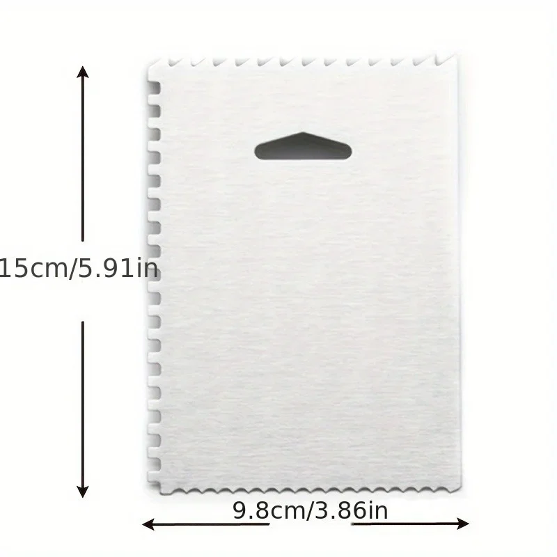 1pc, Stainless Steel Cake Scraper, 4 Sided Cake Smoother, Baking Tools, Kitchen Gadgets, Kitchen Accessories