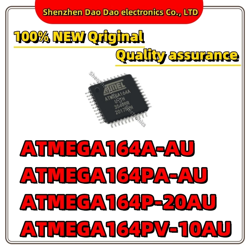 ATMEGA164A-AU ATMEGA164PA-AU ATMEGA164P-20AU ATMEGA164PV-10AU IC MCU Chip TQFP-44 Microcontroller chip Quality Brand New