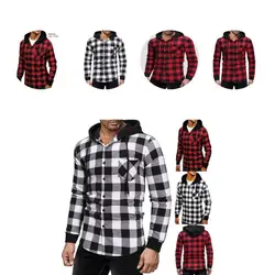 Chemise à capuche en Polyester pour homme, vêtement fiable, Slim, cordon de serrage, manches longues 