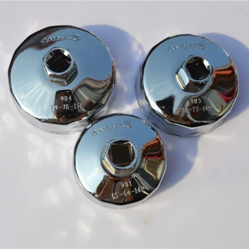 1/2 스퀘어 드라이브 65mm 86mm 14 플루트 엔드 캡 오일 필터 렌치 자동 도구 Toyota LADA KIA Renault Volkswagen Mazda Honda