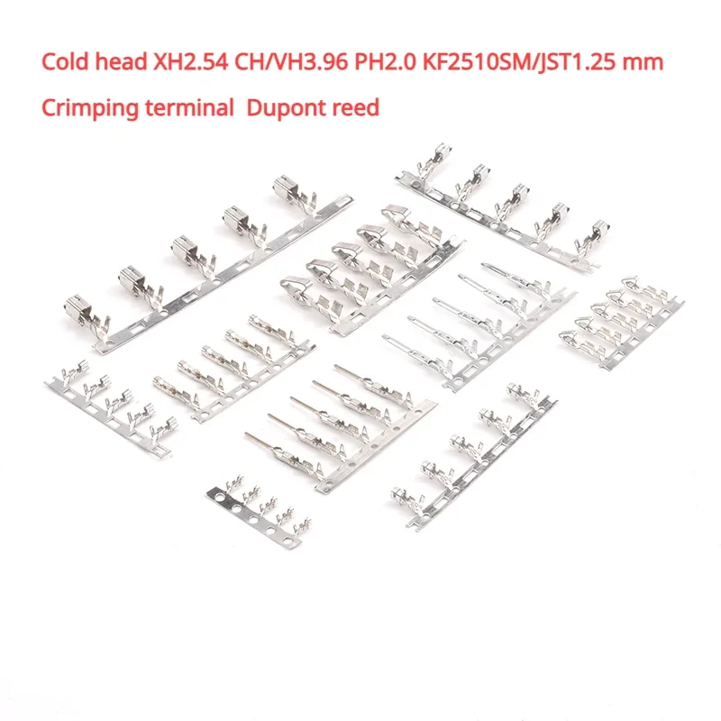 

Wire connector Cold pressing head XH2.54 CH/VH3.96 PH2.0 KF2510 SM / JST1.25mm wire pressing terminal DuPont spring