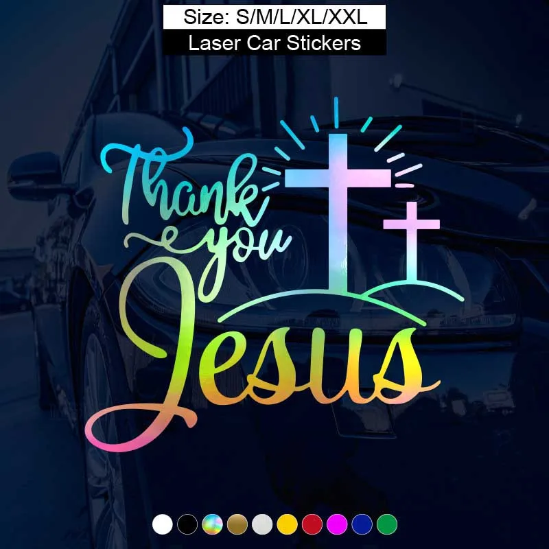 

Cool Auto Body Stickers In Various Colors Jesus Car Stickers Christian God Car Body Bumper Vinyl Decal Car Accessories