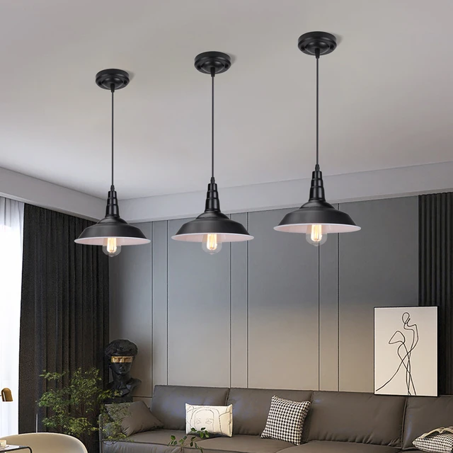  Ceiling Pendant Light, Retro Industrial Style, Single