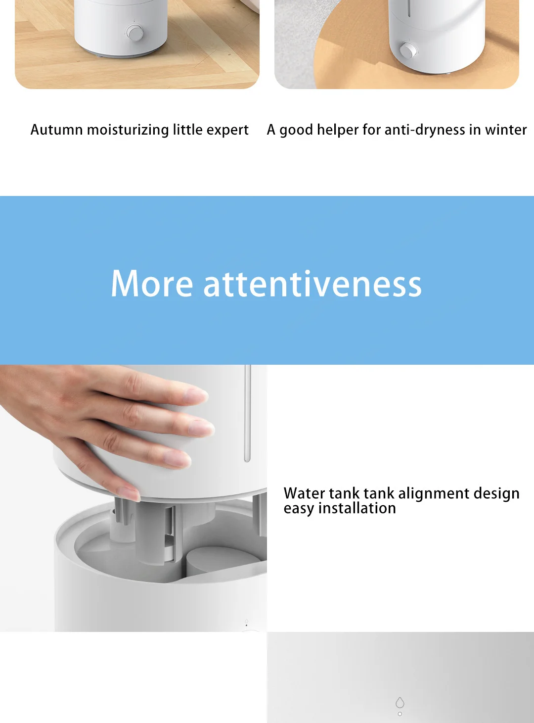 minimalistisk design luftfuktare