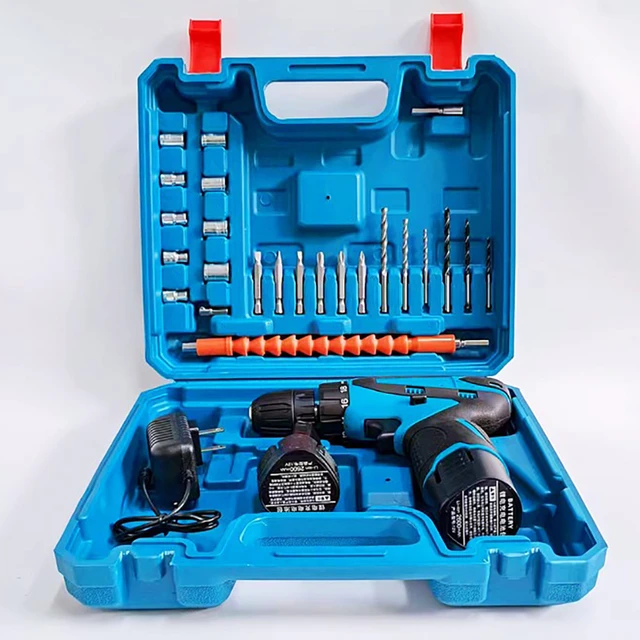 12V Cordless Drill Screwdriver Small Battery Mini Drills Set