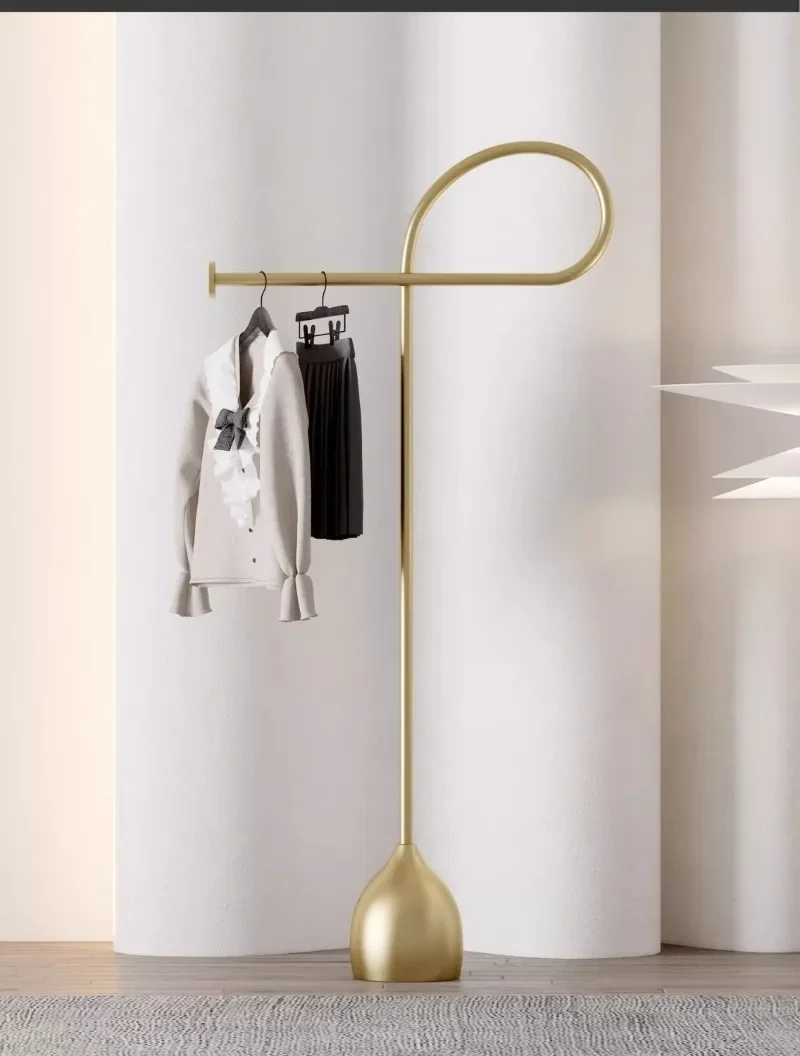 Simple Standing Coat Rack Floor Clothes Hanger Entrance Hall Bedroom Storage Removable Clothes Drying Racks Minimalist Furniture