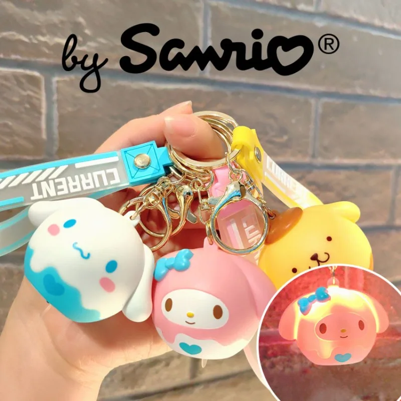 

Sanrio Kuromi Cinnamoroll My Melody KeyChains Bag Pendant Accessories Anime Kawaii Cute Creative Luminous Children Gift Wholesal