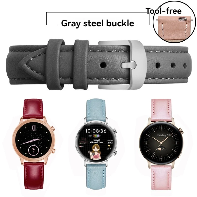 Premium Cowhide Quick Release Watch Strap - Elegant Wrist Accessory