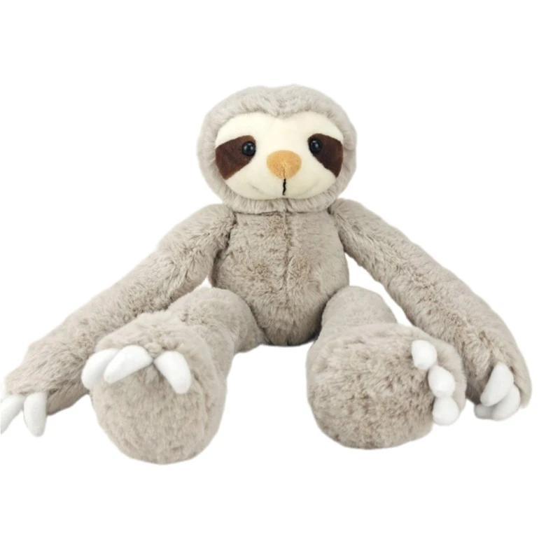 

Furry Sloths Cuddle Stuffed Toy Hugging Sloths Cotton Filled Loneliness Comfort Toy Toddler Kid Room