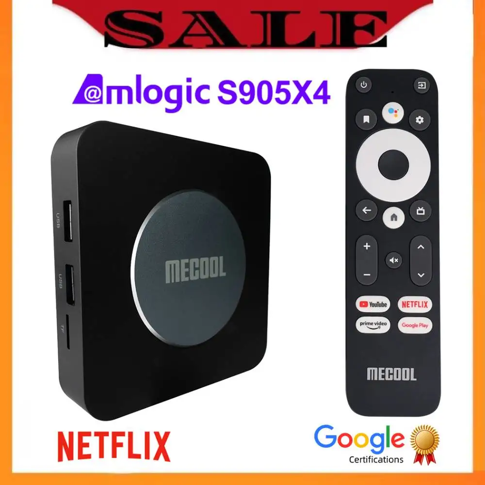 

ТВ-приставка Mecool KM2 Plus 4K A Amlogic S905X4 Android 11 ТВ-приставка Google Netflix Сертифицированный медиаплеер 2 Гб 16 Гб USB3.0 SPDIF BT5.0