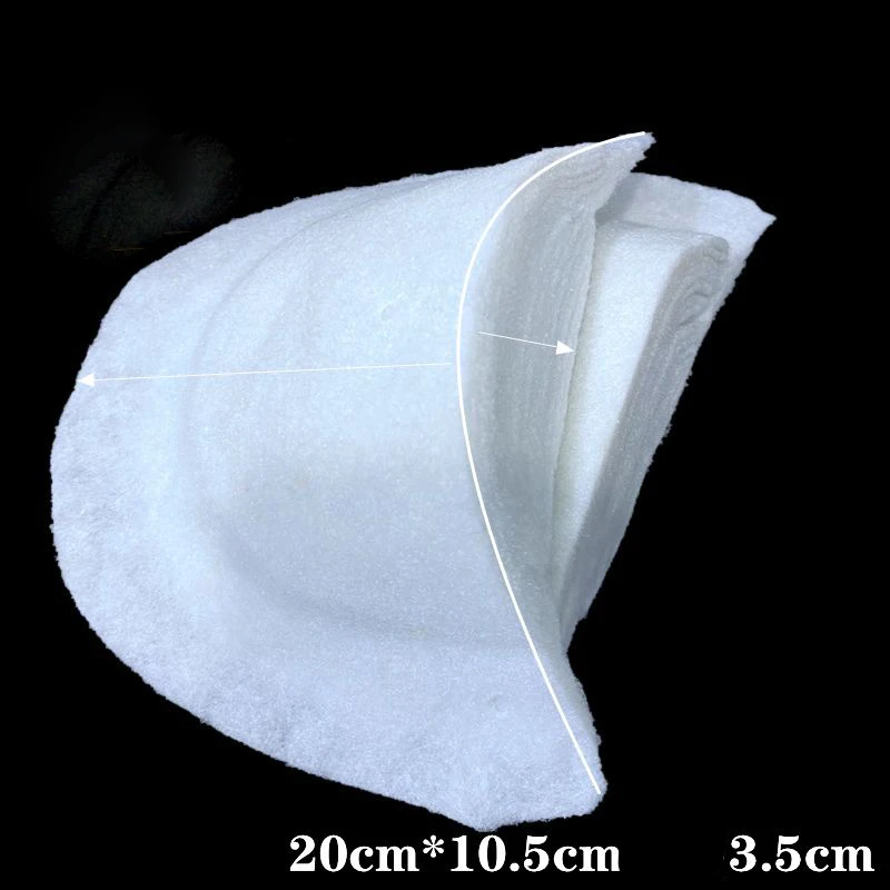 Thicken 35mm White Big Size Semicircle Cotton Soft Shoulder Pads for Clothing Sewing Decorative Tailor Accessories