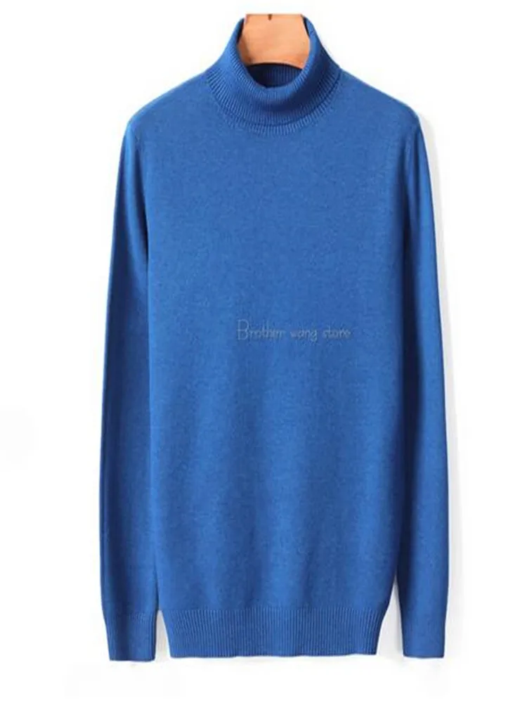 2024 New Autumn Winter Men's Warm Turtleneck Sweater High Quality Fashion Casual Comfortable Pullover Thick Sweater Male Brand