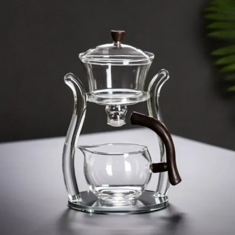 TUITA Glass Automatic Tea Set Lazy Tea Maker High End Magnetic Suction Teapot