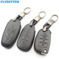 Genuine Leather Key Case Remote Key Cover For Hyundai I40/DN8/IX35/Tucson/Avante/Solaris/Elantra/Accent/I45/Santafe/Veracruz L97