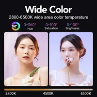 RGB Video Light Portable LED Photography Studio Light with 10000mAh Rechargeable for Vlog Streaming LIVE Photo Fill Lamp - Image 2