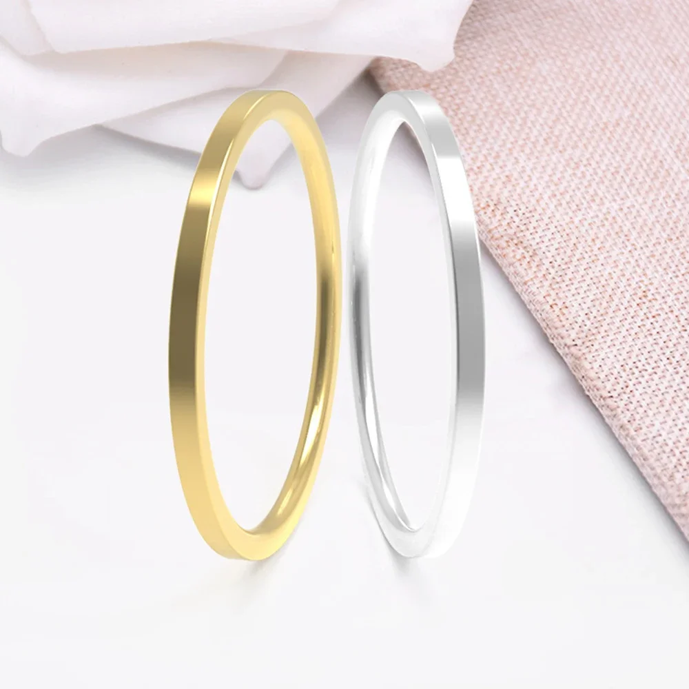 Women Stainless Steel Rings US size 3-10