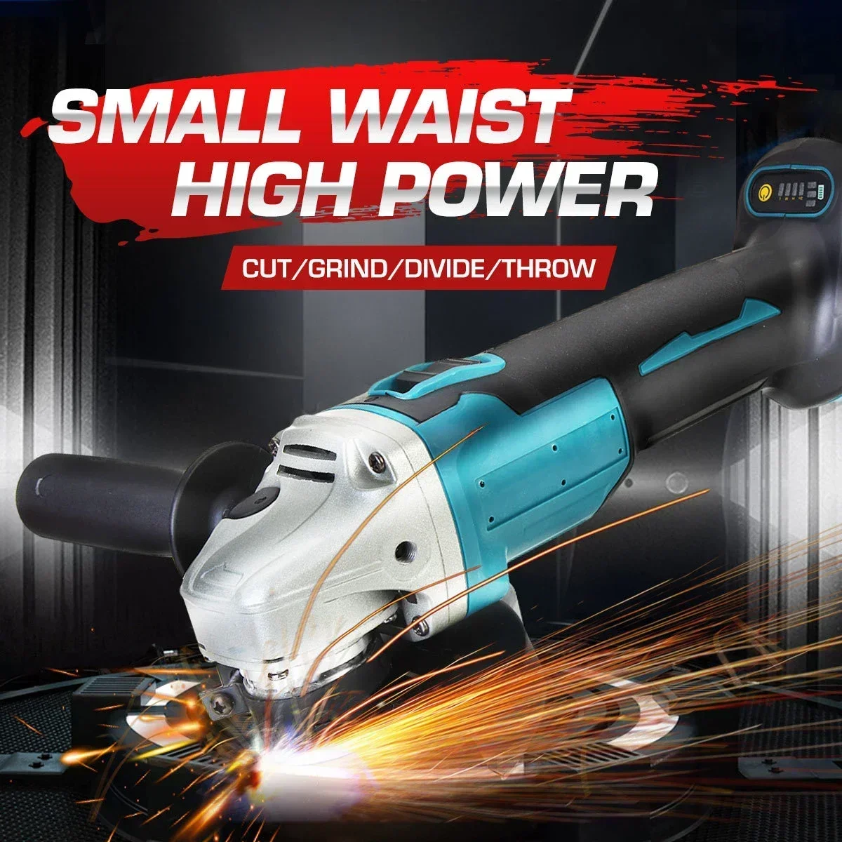 100mm/125mm 21V Angle Grinder for Makita Battery DIY Cutting Grinder Machine Brushless Cordless Angle Grinder Grind Power Tool 3