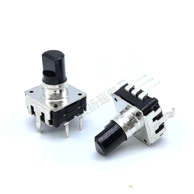 Rotary Switch 360 Degree Rotary Encoder With Push Button - 5 Pack 24 ...