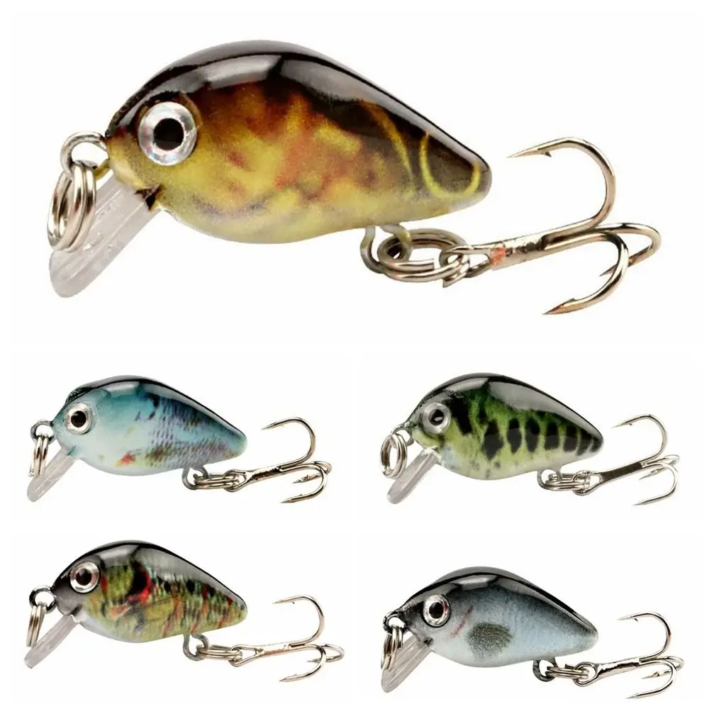 3Cm/1.7G Minnow Lure Fishing Tackle Mini Sink Fishing Bait Long Throw Artificiale Hard Bait Black Fish