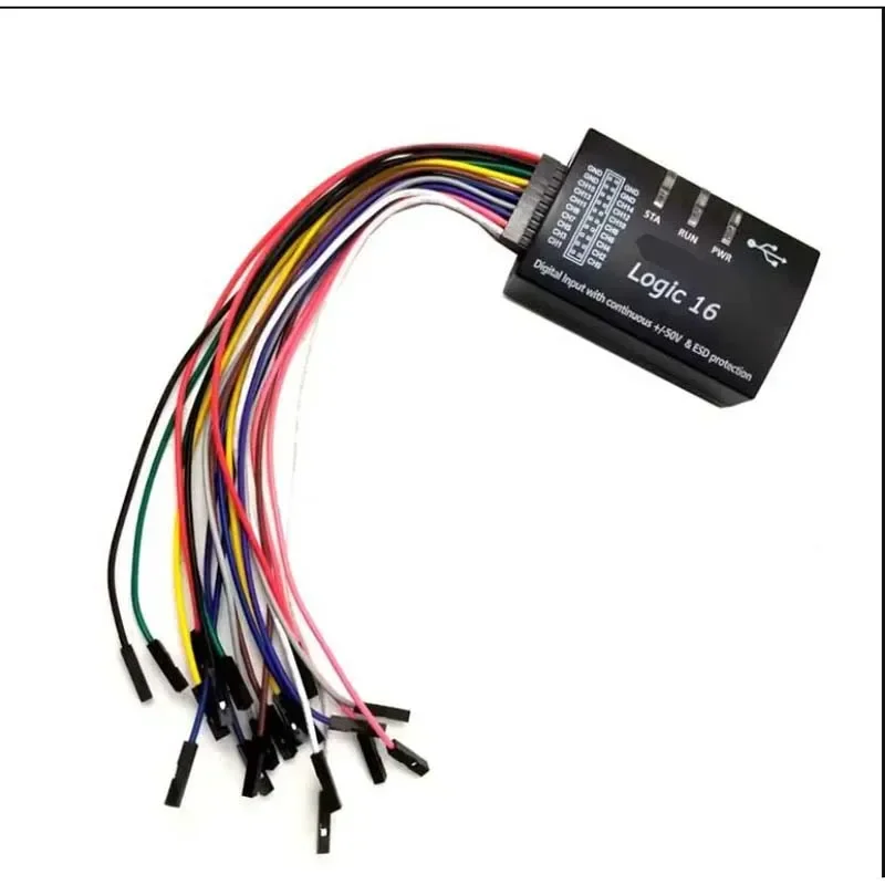 New USB Logic16 100MHz 16 Channel Logic Analyzer ARM FPGA Support For Offical Software 3