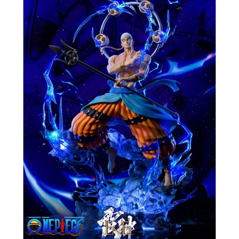 

One Piece Anime Figurine Enel Figure 33cm Gk Skypiea Eneru With LED Light Pvc Statue Model Decoration Ornaments Toys Kids Gifts