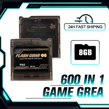 Cartuccia di gioco EVERGame FlashMaster con scheda TF da 8 GB - oltre 600 giochi precaricati per console Sega GG