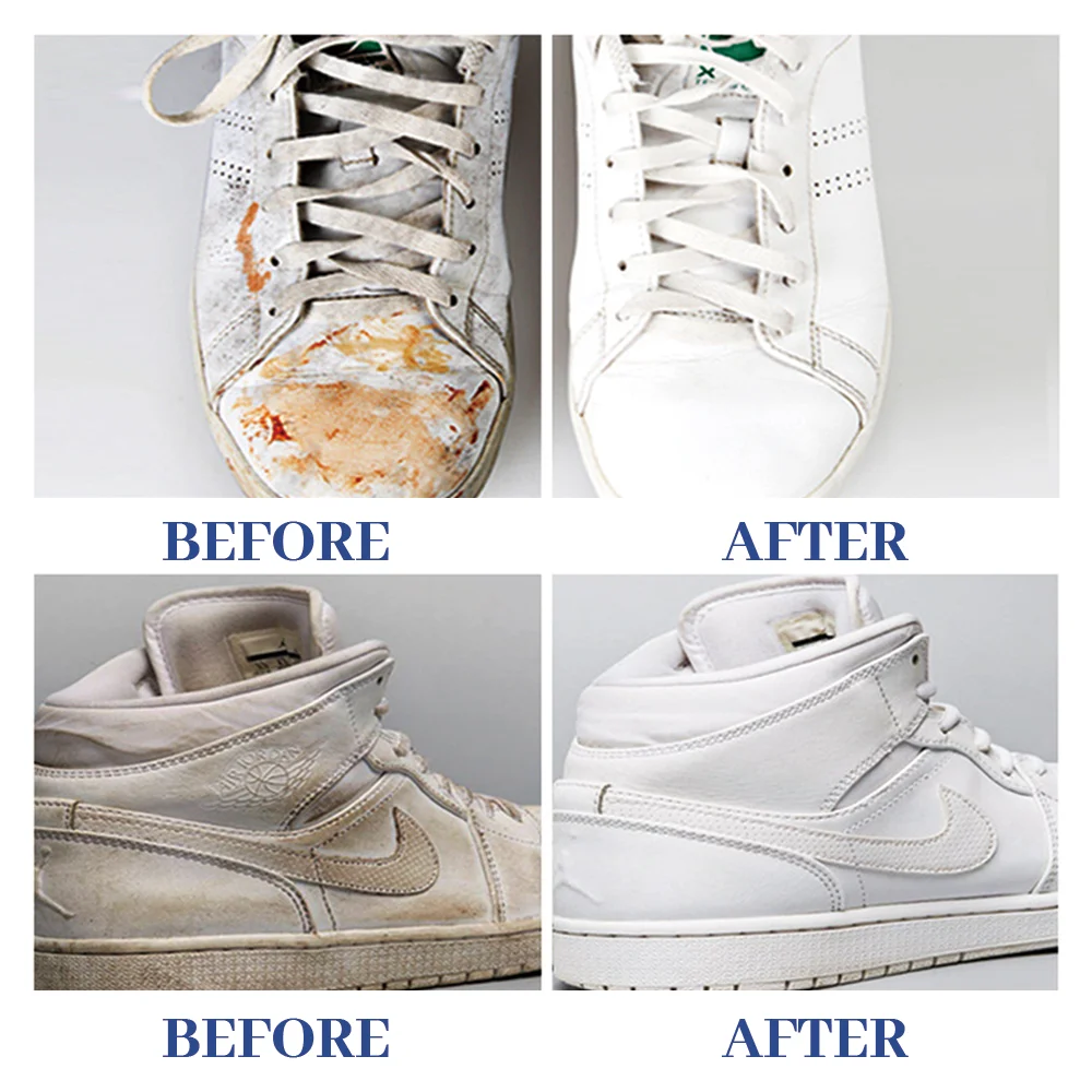 Foam Cleaner for White Shoes Whitening Magic Spray Get Rid of Dirty White Boot Sneaker Cleaning Stain Remove Yellow