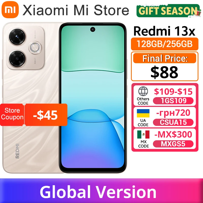 Xiaomi Redmi 13x スマートフォン 8GB+256GB グローバル Xiaomi Redmi 13x スマートフォン 8GB+256GB グローバル REDMI 13x