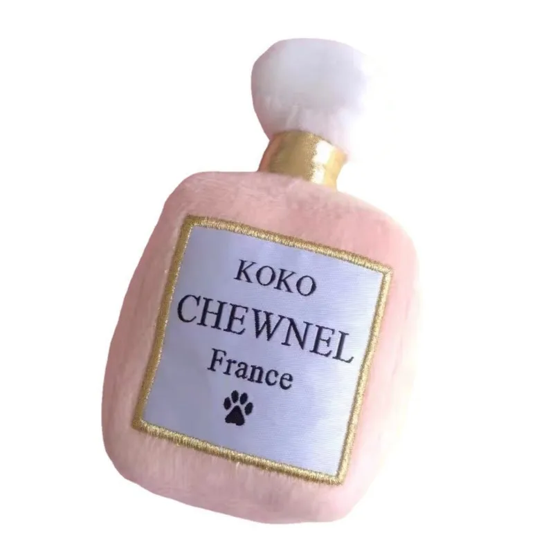Jouet peluche grinçant bouteille de parfum pour chiens KOKO Chewnel