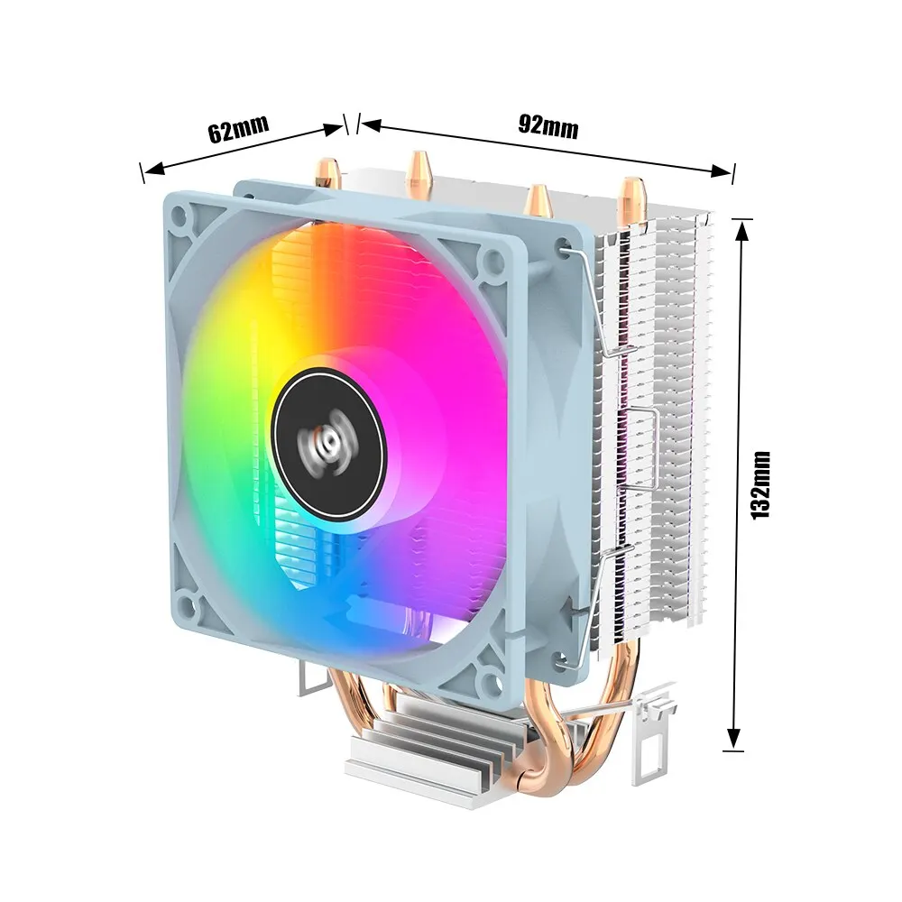 Aigo ICE200PRO  CPU , 2 Ʈ   ð, 3  PWM ǳ  ȯǳ,  115X 1200 1700 AM4 AM5 AMD