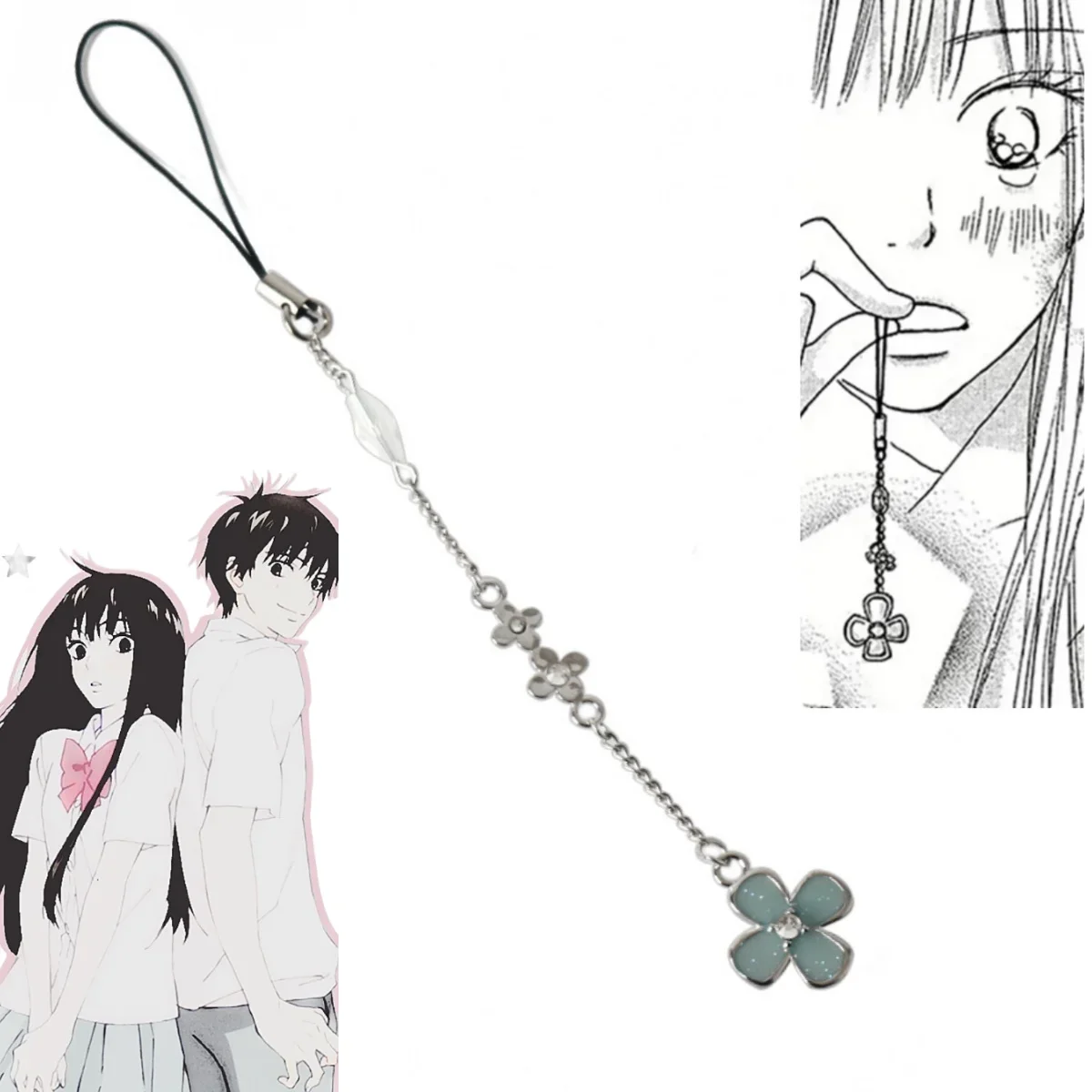 Аниме Kimi Ni Todoke Dari Saya для Anda Gantungan ключевые слова Kuronuma Sawako искусственный Косплей цветок подвеска телефонная цепочка