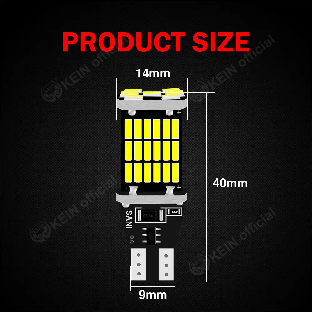 KEIN ڵ LED ȣ  , 1x T15 P21W 1156 1157 T20 7440 7443 W16W BA15S S25 BAY15D WY21W W21W R5W R10W P21/5W W21/5W