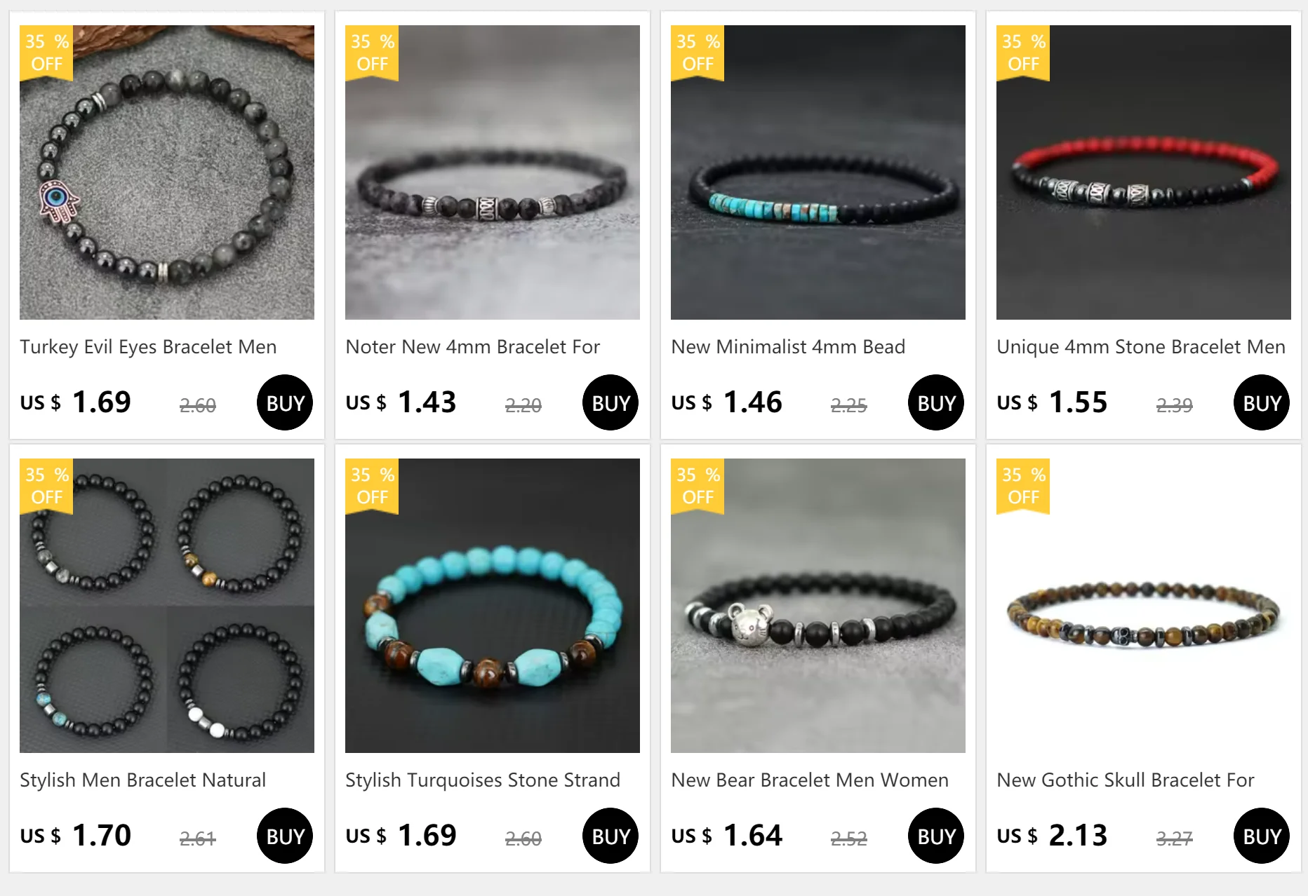 4mm Naturstein Armband Männer Hämatit Kreuz Armband Reis Perle Armband Homme Freund Geschenk Bracciale Uomo Joias Yoga schmuck – Detail 1