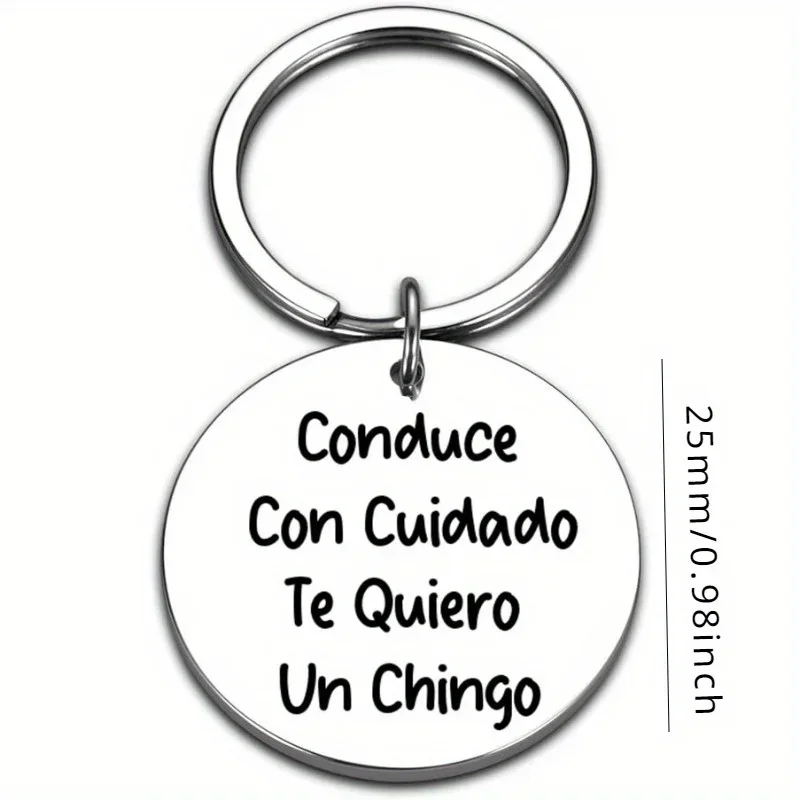 

1PC Engraving Drive Safe Keychain Cute Valentines Day Gift For Couples