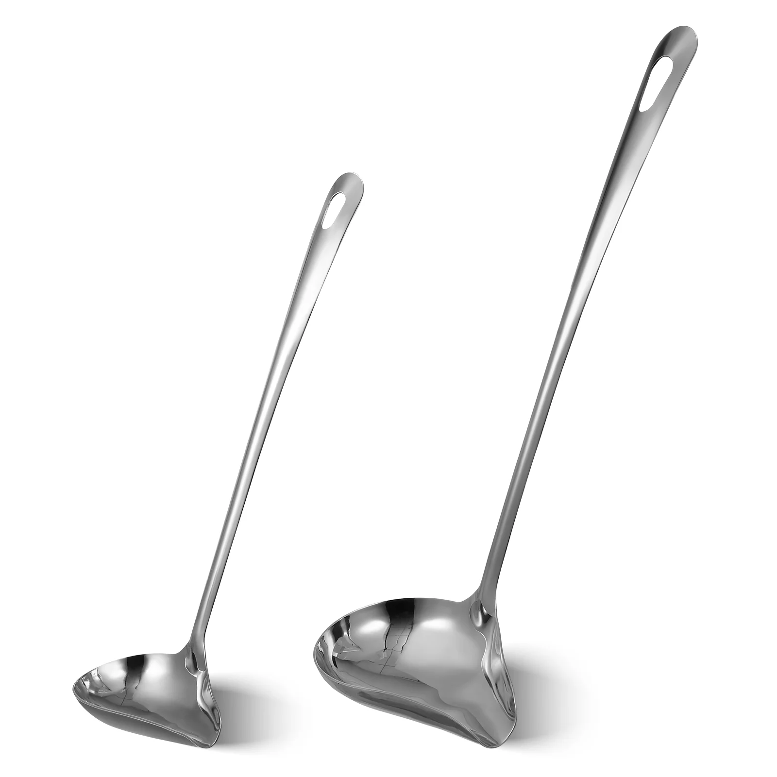 

2 Pcs Gravy Ladles with pour spout Drizzle Spoons Stainless Steel Sauce Soup Spoons