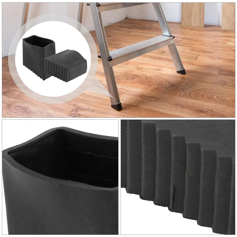 4 Pcs Ladder Foot Cover Pad Accessories Rubber Feet Protector Mat Non-slip Protective Covers Pads