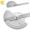 145mm stainless steel 180 protractor angle meter measuring ruler rotary mechanic tool ruler protractor 6