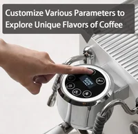 CAFOVO E120 9Bar Commercial Dual Boiler Espresso Machine ULKA Pump OPV System with OLED Display for Cafe Coffee Maker 220V 5