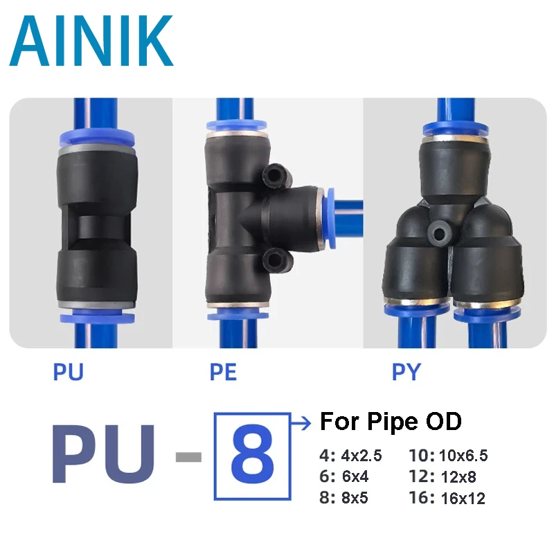 クイックリリースホース 直径4mm 6mm 8mm 50個 水道管用アクセサリー - 2