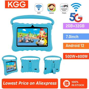 Kids Tablet Android 12 Tablet 7 Inch Tablet Wifi Children 2+32GB 3000mAh Educational Learning Toys Children Boys Girls Gifts 1