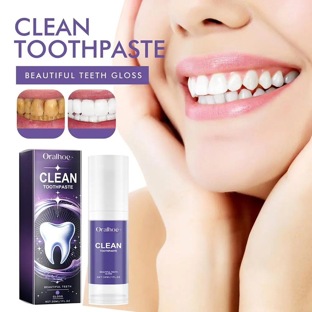 

Tooth Whitening Mousse Toothpaste Removal Smoke Stains Freshen Removal Oral Clean Care Yellow Hygiene Teeth Effectively Bre I0I5