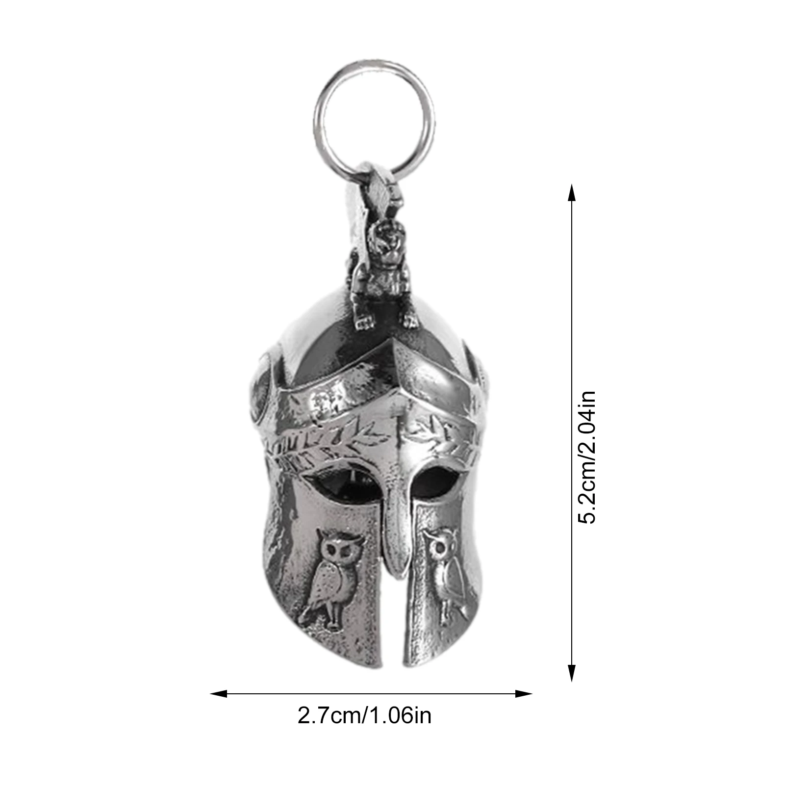 Motorcycle Bell Pendant Ancient Greek Warrior Helmet style riding Bell Good Luck Bell Retro Motorcycle Safety Bell decoration