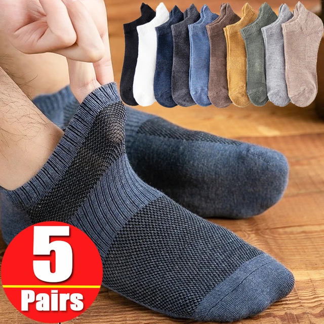 10 pares de calcetines tobilleros para hombre cómodos que absorben