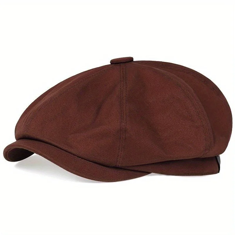 Men's Newsboy Flat Cap Cotton Gatsby Ivy Golf Cabbie Hat