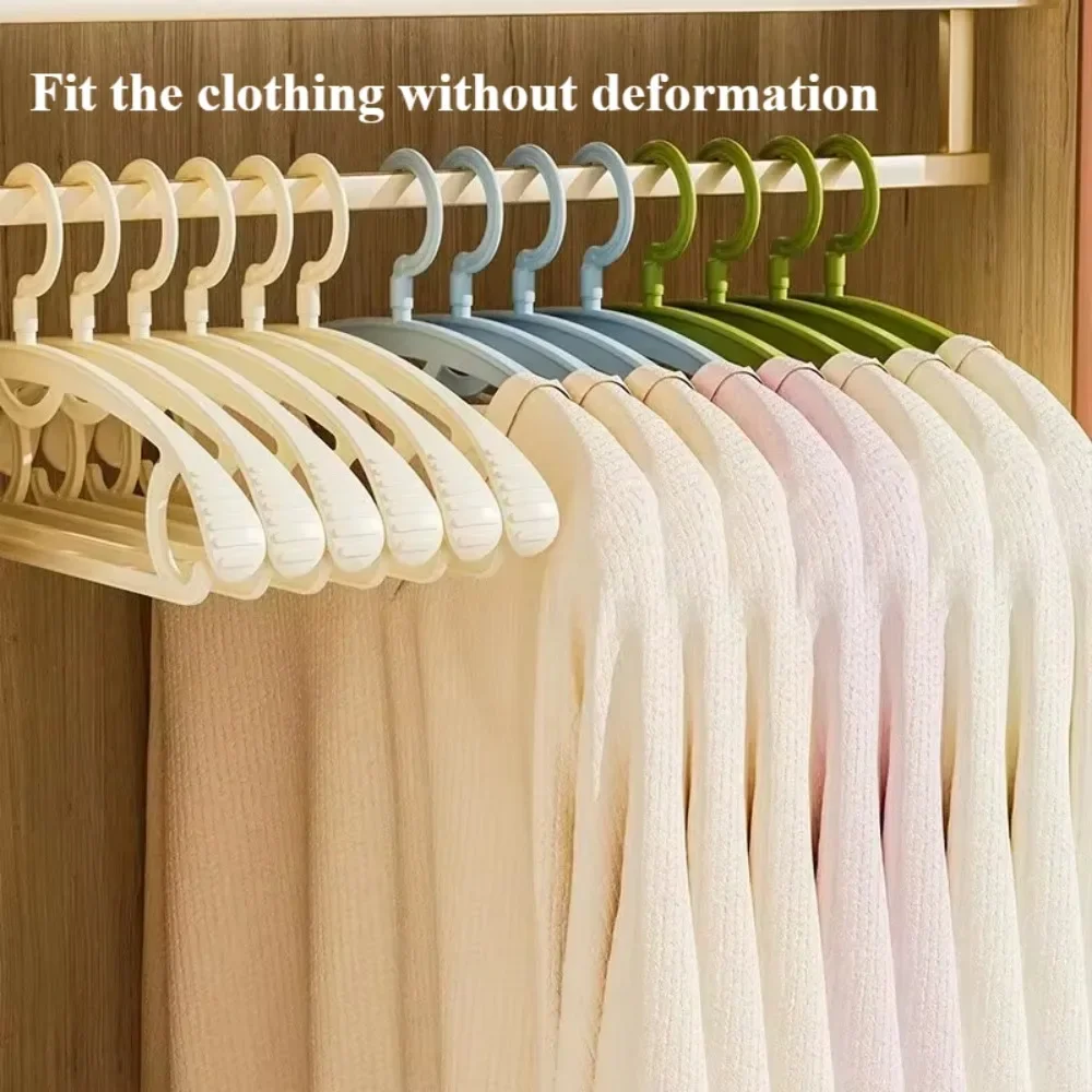 Clothes Hangers 5pcs Adult Wide Shoulder Thickened Non-slip Clothes Hanger Household Clothes Rack Drying Rack Plastic Hanger