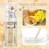 Korean Kawaii Lip gloss Honey Peach Lip Oil Long Lasting Non-sticky Moisturizing Vitamin E Lip Tint Lip Plumper Lip Care Serum 5