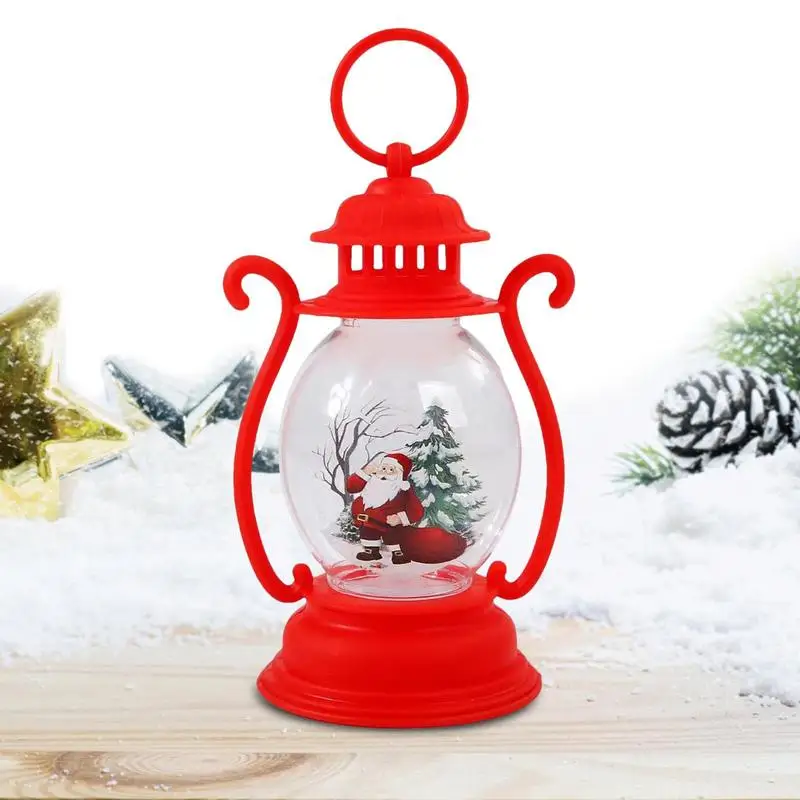 

Рождественские фонари, декоративные снежные глобусы, фонарь, снежные Глобусы с Санта-Клаусом, осветительная Рождественская лампа с