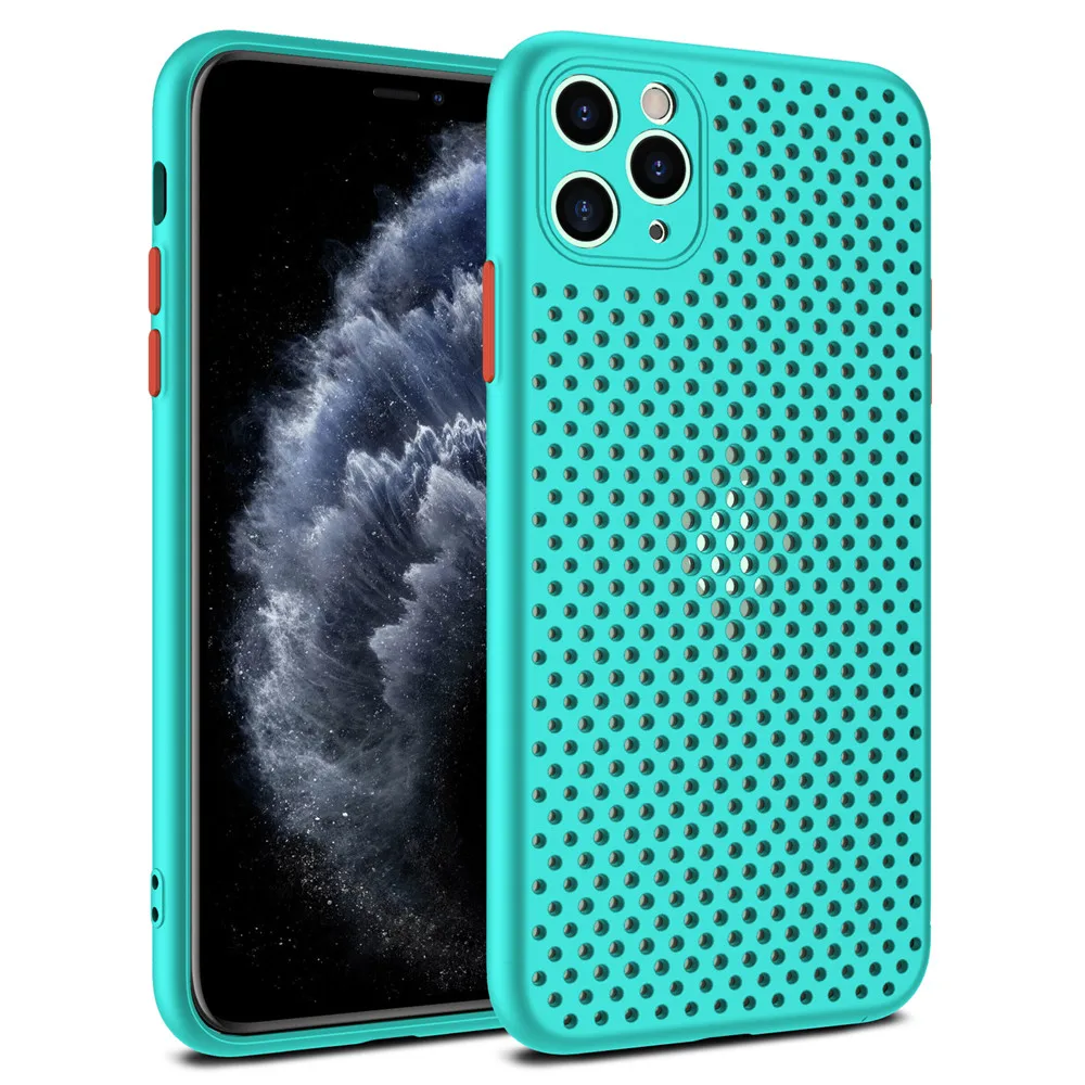 Breathable Mesh Heat Dissipation TPU Phone Case